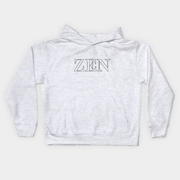 BE ZEN Kids Hoodie by StephenBibbArt